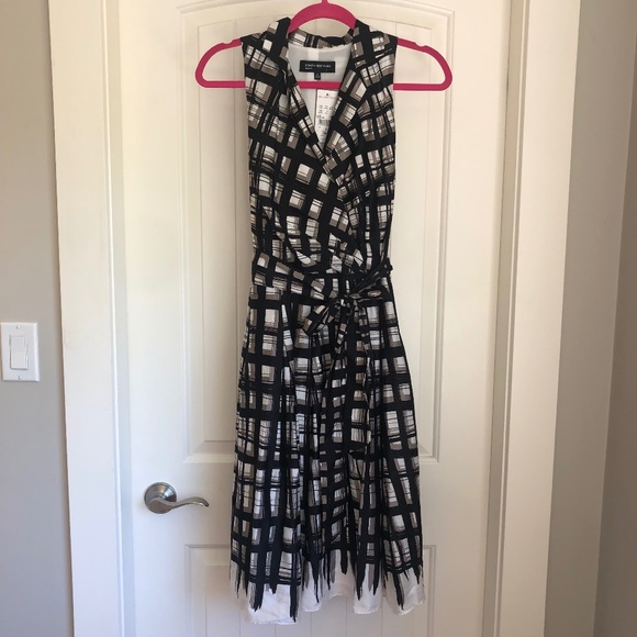 NWT Jones New York Fit & Flare Collared Wrap Dress - Picture 1 of 9